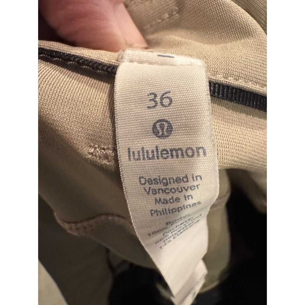 Lululemon Men's ABC Relaxed-Fit 5-Pocket Pants Nomad size 36x34 (B1) - Picture 5 of 5
